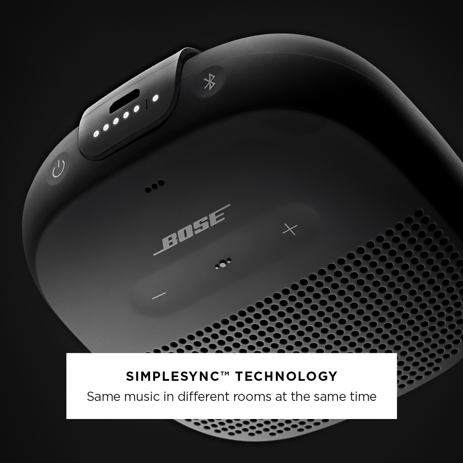 BOSE SoundLink Micro 5W Portable Bluetooth Speaker IPX67 Water Resistant Stereo Sound Mono Speaker Black